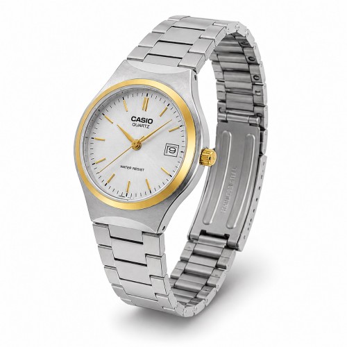 Купити Жіночий годинник Casio LTP-1170G-7A Класичний – Сріблястий браслет з мінеральним склом