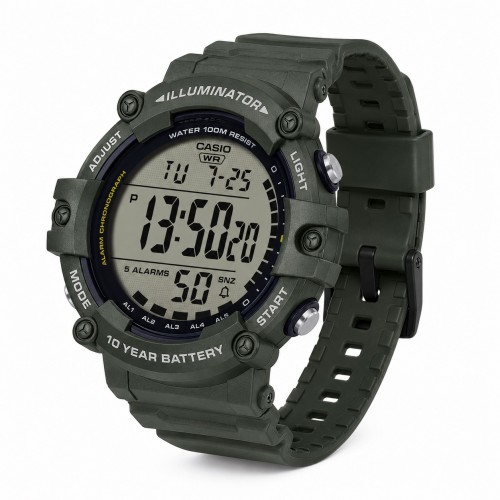 Купити Чоловічий годинник Casio AE-1500WHX-3A спортивний з електронним циферблатом та водозахистом 10 ATM