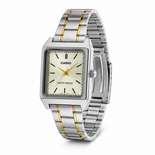 Купити Жіночий годинник Casio LTP-V007SG-9E класичний з браслетом та золотистим циферблатом