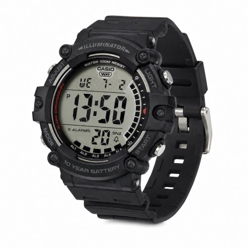 Купити Чоловічий годинник Casio AE-1500WH-1A з електронним циферблатом та водозахистом 10 ATM