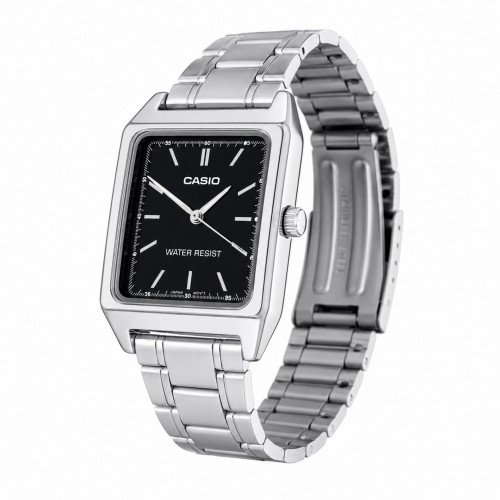 Купити Жіночий годинник Casio LTP-V007D-1E — класична прямокутна модель на сталевому браслеті