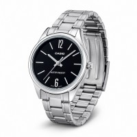 Жіночий годинник Casio LTP-V005D-1B Класичний зі сталевим браслетом та мінеральним склом