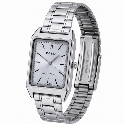 Купити Жіночий годинник Casio LTP-V007D-2E — класична модель з синім циферблатом та сталевим браслетом