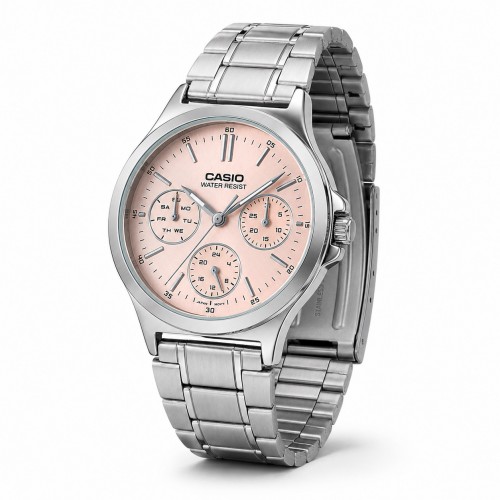 Купити Жіночий годинник Casio LTP-V300D-4A з мультифункціональним циферблатом та сталевим браслетом