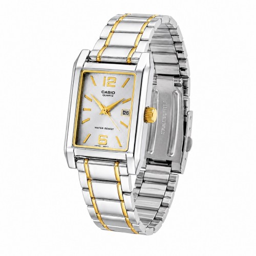 Купити Жіночий годинник Casio LTP-1235SG-7A класичний сріблястий з золотистими елементами