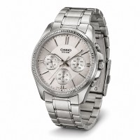 Чоловічий годинник Casio MTP-1375D-7A — класична модель з нержавіючої сталі та мінеральним склом