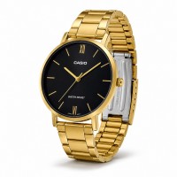 Жіночий годинник Casio LTP-VT01G-1B — Класична модель у золотистому кольорі з мінеральним склом