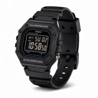 Чоловічий годинник Casio W-218H-1B — Спортивна модель з водозахистом 5 ATM та електронним дисплеєм
