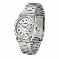 Жіночий годинник Casio LTP-V001D-7B — Класична модель у сріблястому кольорі з мінеральним склом