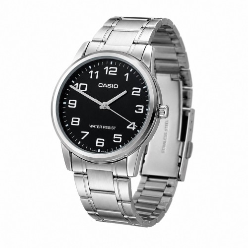 Купити Чоловічий годинник Casio MTP-V001D-1B – Класична модель з мінеральним склом та сталевим браслетом
