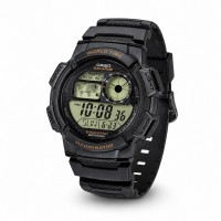 Чоловічий годинник Casio AE-1000W-1A — Спортивна модель з водозахистом 10 ATM та електронним циферблатом