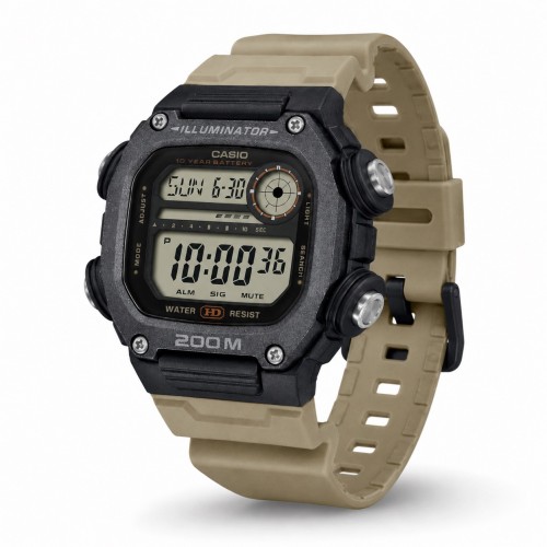 Купити Чоловічий годинник Casio DW-291HX-5A спортивний з водозахистом 20 ATM та електронним циферблатом