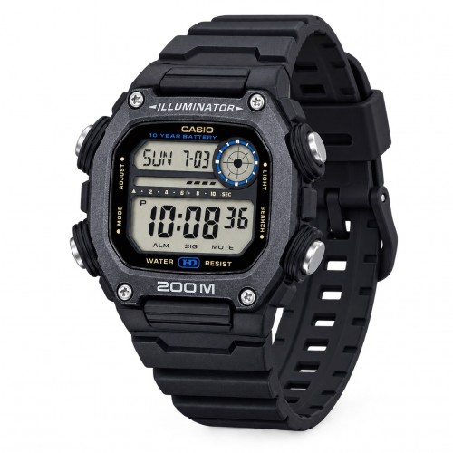 Купити Чоловічий годинник Casio DW-291HX-1A спортивний з електронним циферблатом та захистом 20 ATM