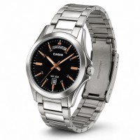 Чоловічий годинник Casio MTP-1370D-1A2 Classic — сталевий корпус, мінеральне скло та водонепроникність 5 ATM