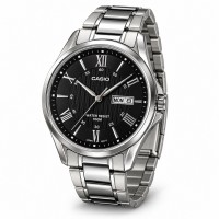 Чоловічий годинник Casio MTP-1384D-1A Classic – сталевий корпус, водозахист 100м та індикація дати