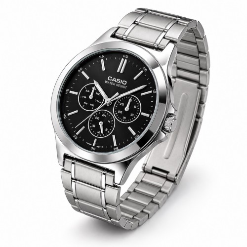 Купити Чоловічий годинник Casio MTP-V300D-1A у класичному стилі з багатофункціональним циферблатом