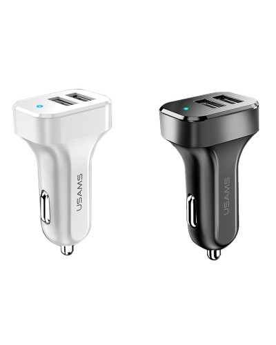 Купити АЗП Usams US-CC087 C13 2.1A (2USB-A)