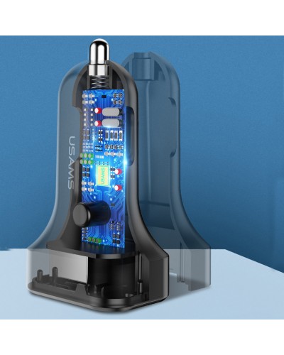Купити АЗП Usams US-CC087 C13 2.1A (2USB-A)