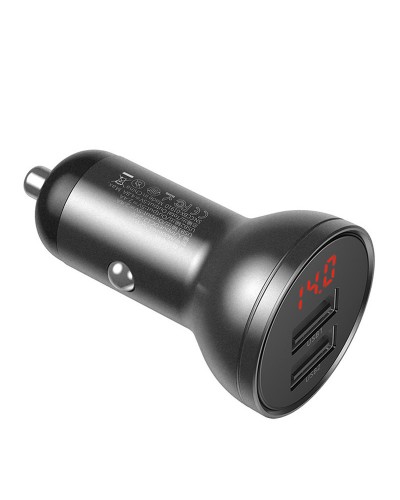 Купити АЗП Baseus Digital Display 4.8A 24W (2USB-A) (CCBX)