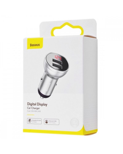 Купити АЗП Baseus Digital Display 4.8A 24W (2USB-A) (CCBX)