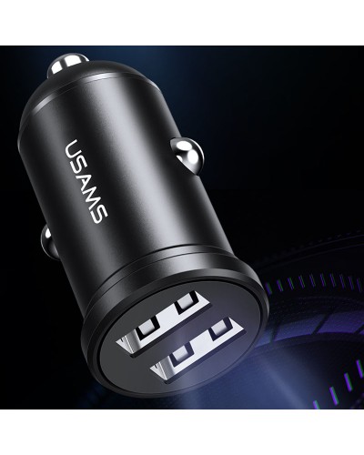 Купити АЗП Usams US-CC114 C20 Mini 2.4A (2USB-A)