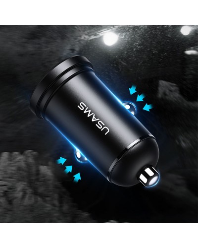 Купити АЗП Usams US-CC114 C20 Mini 2.4A (2USB-A)