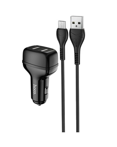 Купить АЗУ Hoco Z36 Leader 2.4A (2USB-A) + кабель USB to MicroUSB