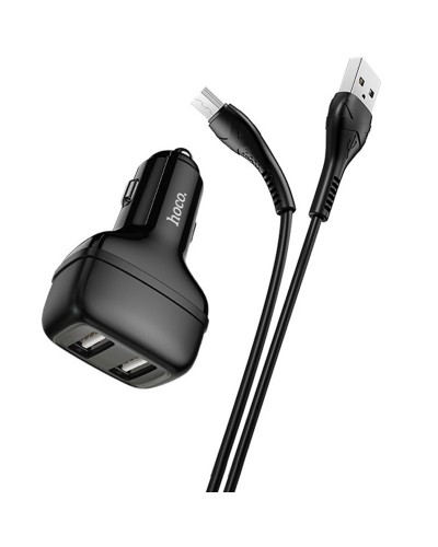 Купить АЗУ Hoco Z36 Leader 2.4A (2USB-A) + кабель USB to MicroUSB