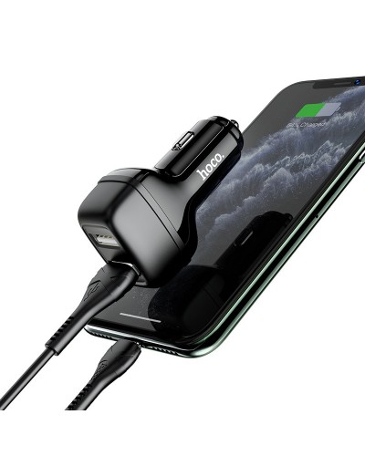Купить АЗУ Hoco Z36 Leader 2.4A (2USB-A) + кабель USB to MicroUSB
