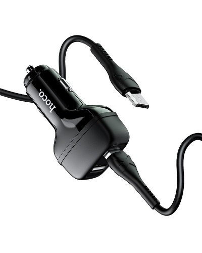 Купить АЗУ Hoco Z36 Leader 2.4A (2USB-A) + кабель USB to MicroUSB
