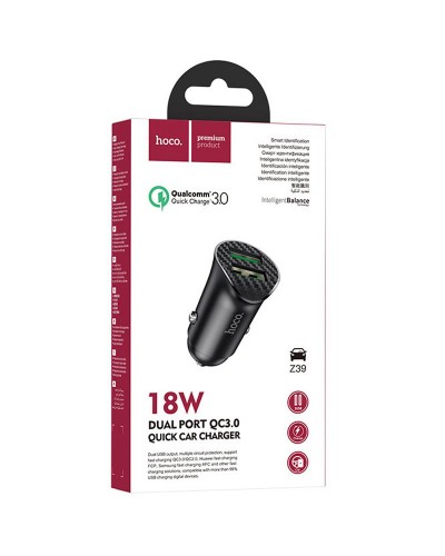 Купити АЗП Hoco Z39 Farsighted QC3.0 18W (2USB-A)