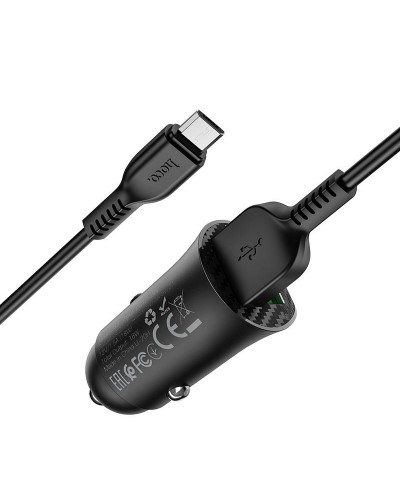 Купити АЗП Hoco Z39 Farsighted QC3.0 18W (2USB-A) + кабель USB to MicroUSB