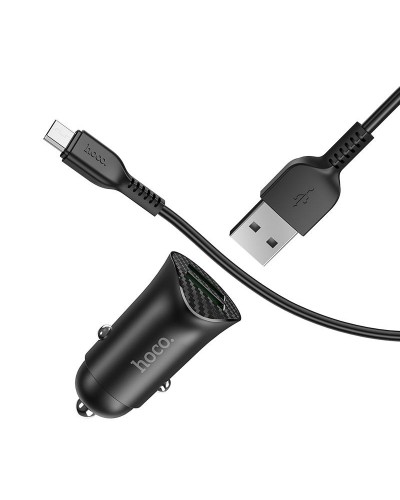 Купити АЗП Hoco Z39 Farsighted QC3.0 18W (2USB-A) + кабель USB to MicroUSB