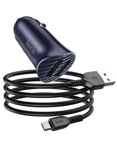 Купить АЗУ Hoco Z39 Farsighted QC3.0 18W (2USB-A) + кабель USB to MicroUSB