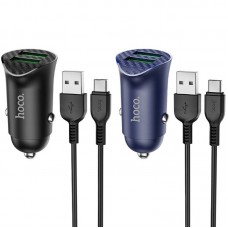 АЗП Hoco Z39 Farsighted QC3.0 18W (2USB-A) + кабель USB to Type-C