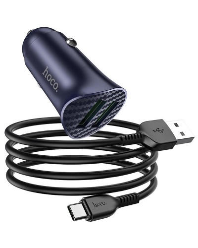Купить АЗУ Hoco Z39 Farsighted QC3.0 18W (2USB-A) + кабель USB to Type-C