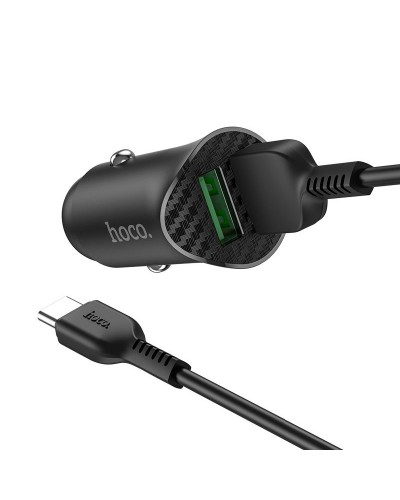 Купити АЗП Hoco Z39 Farsighted QC3.0 18W (2USB-A) + кабель USB to Type-C