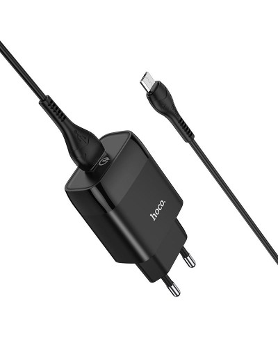 Купити МЗП Hoco C72Q Glorious QC3.0 18W (1USB-A) + кабель USB to MicroUSB