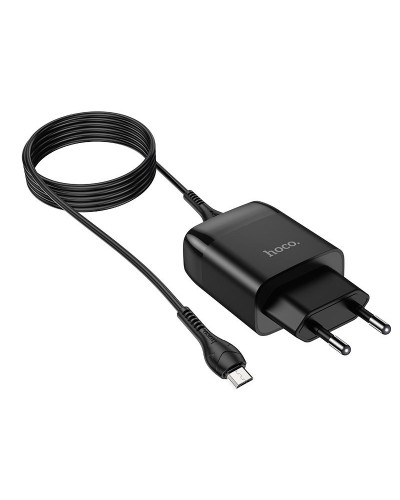 Купити МЗП Hoco C72Q Glorious QC3.0 18W (1USB-A) + кабель USB to MicroUSB
