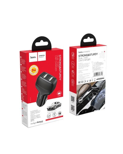 Купити АЗП Hoco Z36 Leader 2.4A (2USB-A)