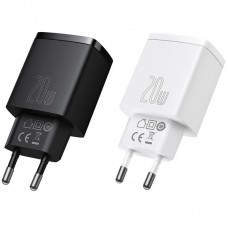 МЗП Baseus Compact Quick Charger 20W QC+PD (1USB-A/1C) (CCXJ-B)