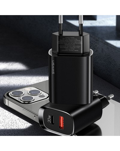 Купити МЗП Usams US-CC121 T35 QC3.0 + PD3.0 20W (1USB-A/1C)