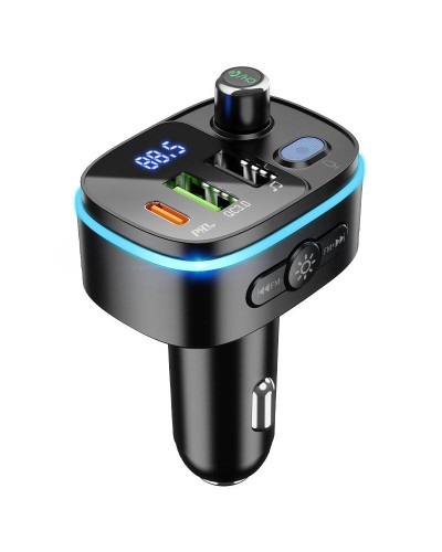 Купити АЗП FM модулятор Hoco E62 PD20W+QC3.0 (2USB-A/1C)