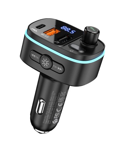 Купити АЗП FM модулятор Hoco E62 PD20W+QC3.0 (2USB-A/1C)