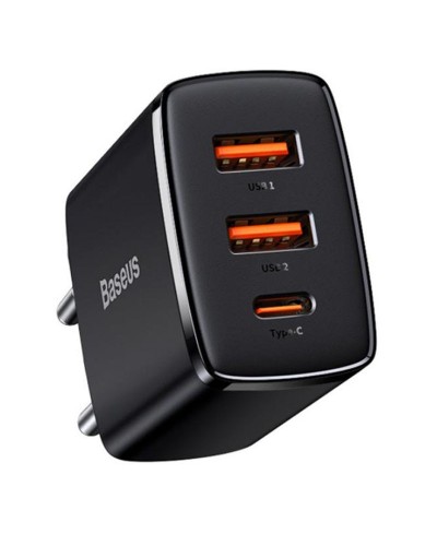 Купити МЗП Baseus Compact Quick Charger 30W QC+PD (2USB-A/1C) (CCXJ-E)
