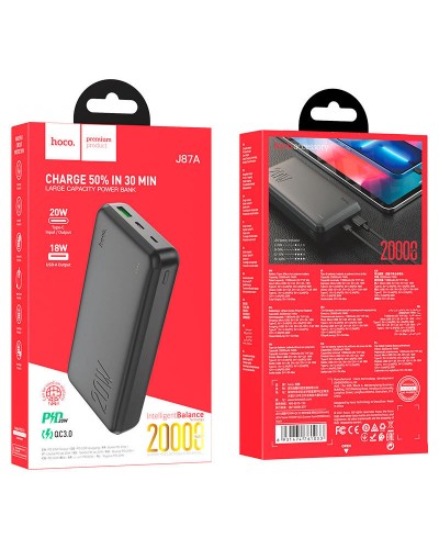 Купити Портативний ЗП Power Bank Hoco J87A Tacker PD20W+QC3.0 20000 mAh