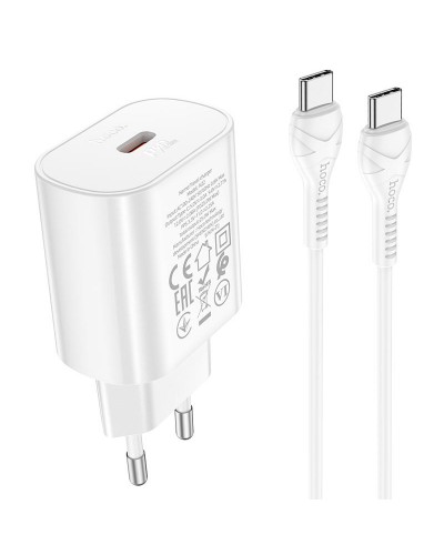 Купити МЗП Hoco N22 Jetta PD25W (1USB-C) + кабель Type-C to Type-C