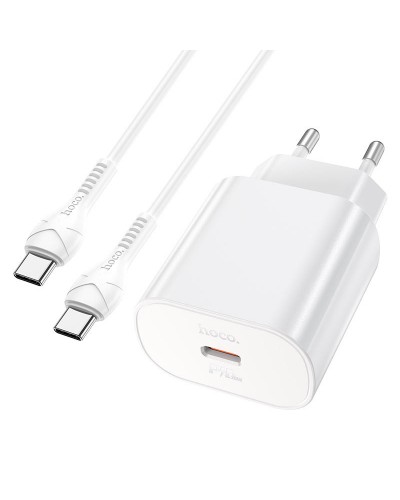Купити МЗП Hoco N22 Jetta PD25W (1USB-C) + кабель Type-C to Type-C