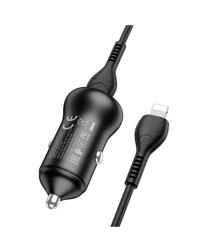 Купити АЗП Hoco NZ5 Smooth road PD30W+QC3.0 (1USB-A/1C) + кабель Type-C to Lightning