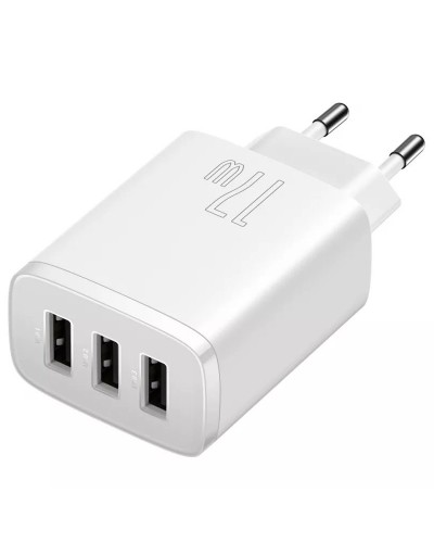 Купити МЗП Baseus Compact 17W (3USB-A) (CCXJ02)